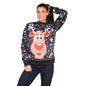 New Christmas Sweatshirt Xmas Gift Reindeer Rudolph Jumper Top