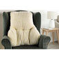 Soft Orthopedic Sherpa Support Pillow Backrest Sofa Chair Comfort Cushion