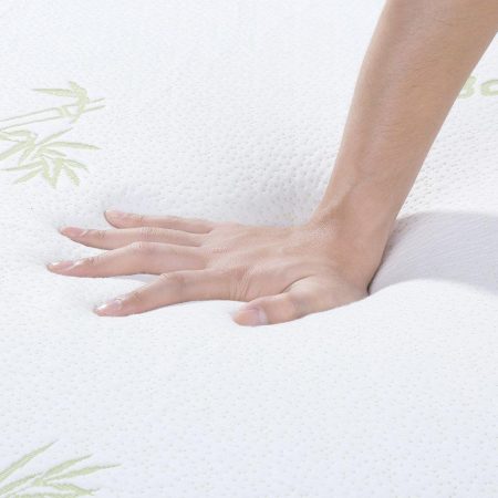 5cm Thick Memory Foam Mattress Topper Extra Deep Bamboo Removable Cover Bed Enhancer