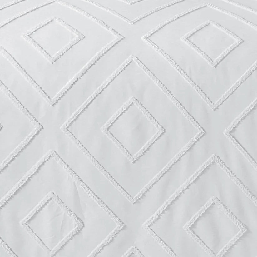 Unique Duvet Quilt Cover Set with Pillowcases, Luxury With Tufted Design Bedding Set