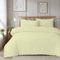 Unique Duvet Quilt Cover Set with Pillowcases, Luxury With Tufted Design Bedding Set