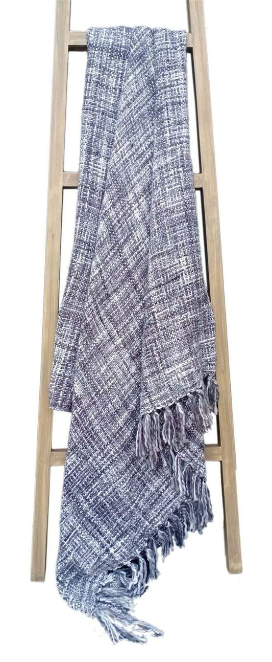 Throw Luxury Blankets Tesselled Decorative Throws for Sofa Bed Blanket