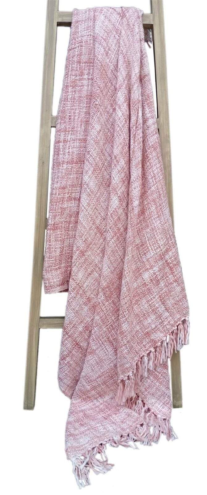 Throw Luxury Blankets Tesselled Decorative Throws for Sofa Bed Blanket