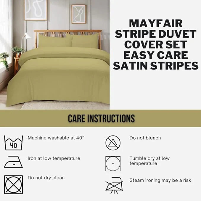 Plain Bedding Duvet Covers stripe Bed Sets Single Double King Size Quilt Covers
