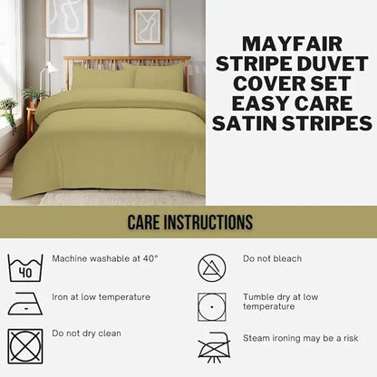 Plain Bedding Duvet Covers stripe Bed Sets Single Double King Size Quilt Covers