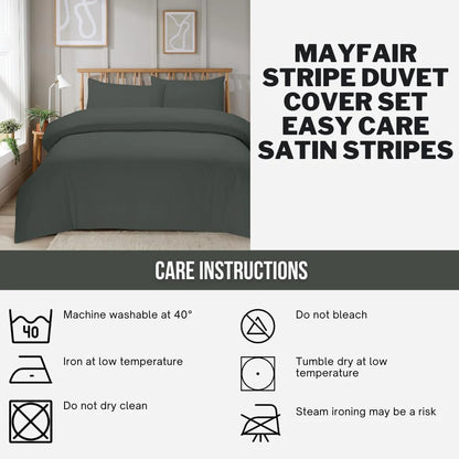 Plain Bedding Duvet Covers stripe Bed Sets Single Double King Size Quilt Covers