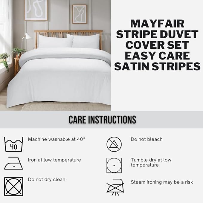 Plain Bedding Duvet Covers stripe Bed Sets Single Double King Size Quilt Covers