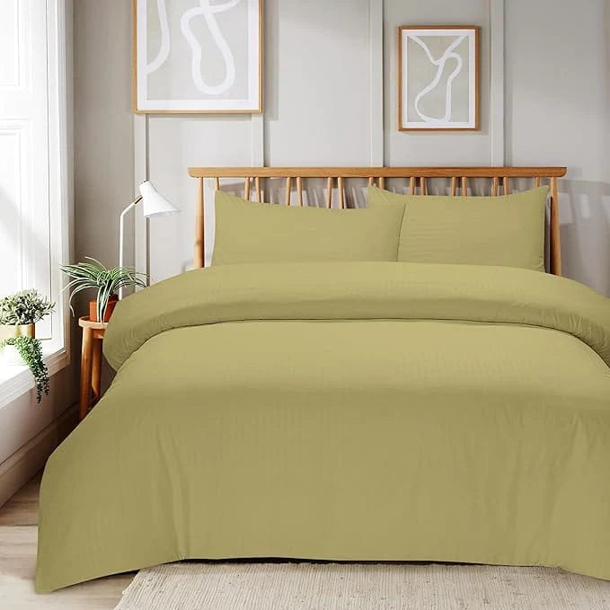 Plain Bedding Duvet Covers stripe Bed Sets Single Double King Size Quilt Covers