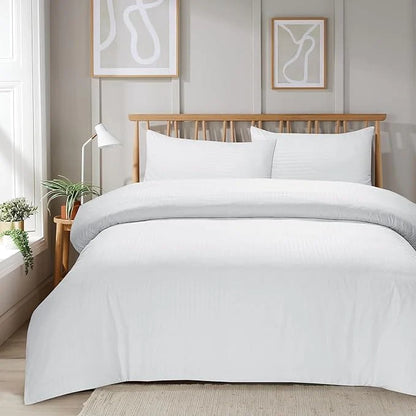Plain Bedding Duvet Covers stripe Bed Sets Single Double King Size Quilt Covers