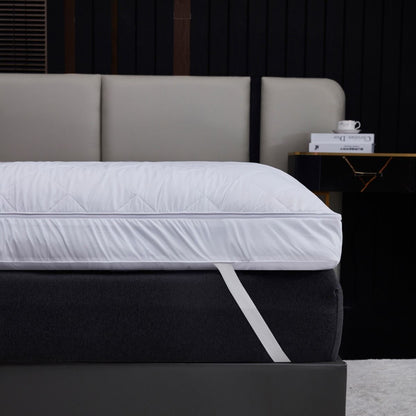 4 Inch Heated Mattress Topper Soft Cozy Auto Shut off Temperature Control Uk