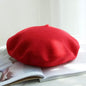 Plain Women Beret Hat Wool Autumn Ladies Girls Fashion Hats French Beret Winter